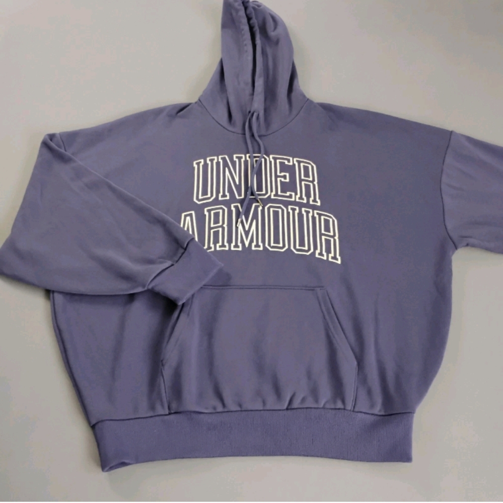 Under Armour Hooded Fleece Sweater Men's Size XL  Blue Embroidered Logo NWT $80